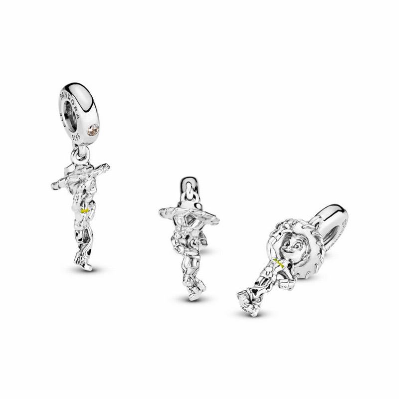 Pandora Disney Pixar, Toy Story, Jessie Dangle Charm Ireland - Sterling Silver/Enamel/Black/Cubic Zi